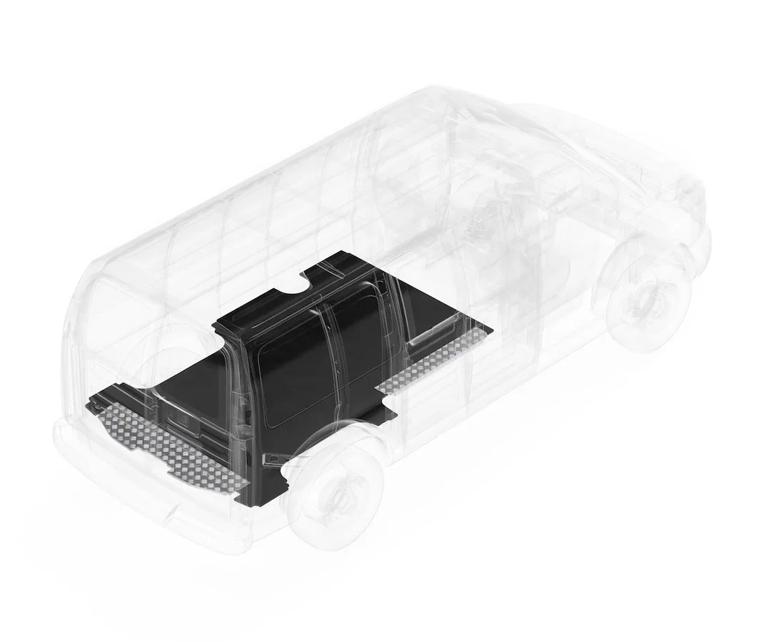 312-135-6441 – LEGEND FLEET Cargo Area Liner, Black Direct Fit Flat Edges Composite Low-Density Polyethylene With Fib...